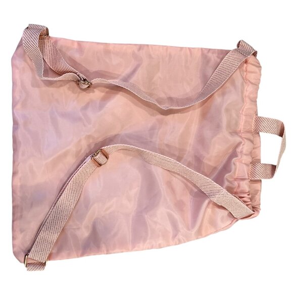 Disney Bibbidi Bobbidi Boutique Pink Drawstring Backpack With Gold Glitter Desig - Picture 5 of 5